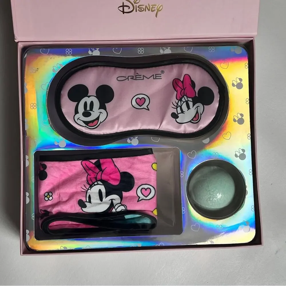 The Creme Shop Disney Minnie & Mickey  Self Care Box  Bundle with Accessories